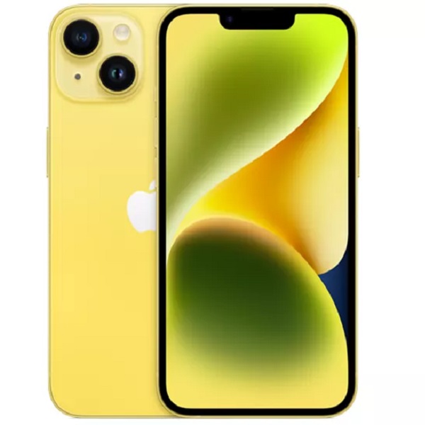 iPhone 14 in yellow