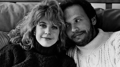 Meg Ryan and Billy Crystal pose for the movie "When Harry Met Sally" circa 1989.