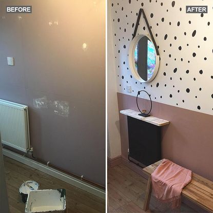 dalmation hallway makeover