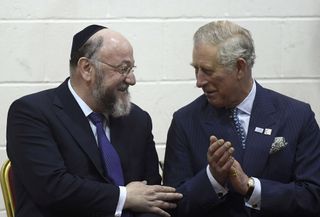 Rabbi Mirvis will now spend the evening with the King and Queen Consort ahead of the coronation