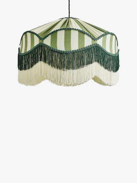 Lia Gold x Next, Lia Gold X Next Green/ecru Stripe Easy Fit Light Shade