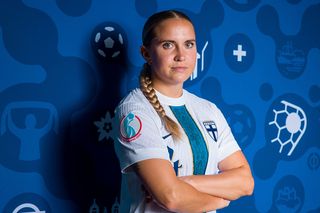 Finland Women Euro 2025 squad: Ria Oling of Finland poses for a portrait during the Official UEFA Women's EURO 2025 Portrait Session on June 24, 2025 in Wolvega, Netherlands.