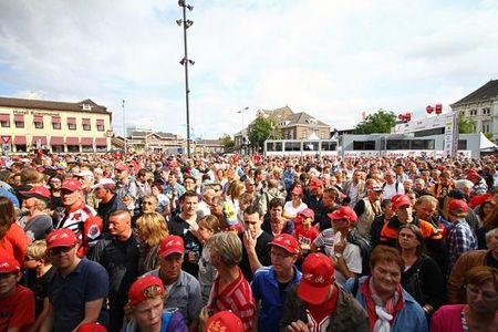 Big crowds were on hand in Roermond.