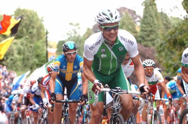 Nicolas Roche (Ireland) goes deep on the Cauberg