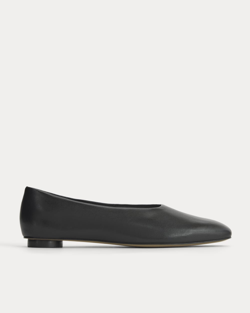 Gallery Square-Toe Flat | Black - 5