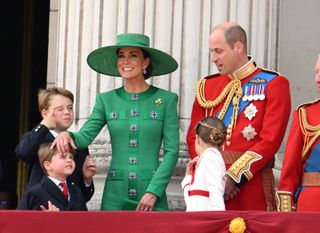 Prince Louis and Princess Charlotte on the Buckingham Palace balcony