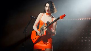 St. Vincent performs on day 2 of the End Of The Road Festival at Larmer Tree Gardens on August 31, 2018 in Farnham, Dorset