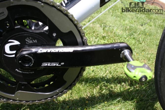 Cannondale SI specific cranks are matched to SRAM Red chainrings