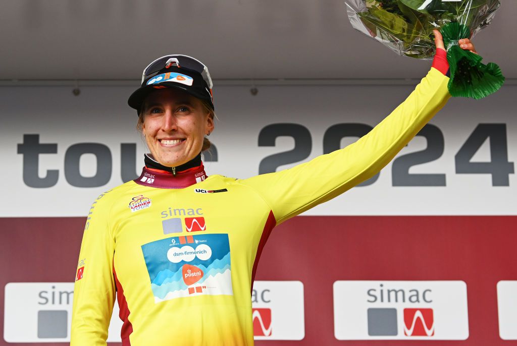 Franziska Koch takes the yellow jersey on stage 4 at Simac Ladies Tour