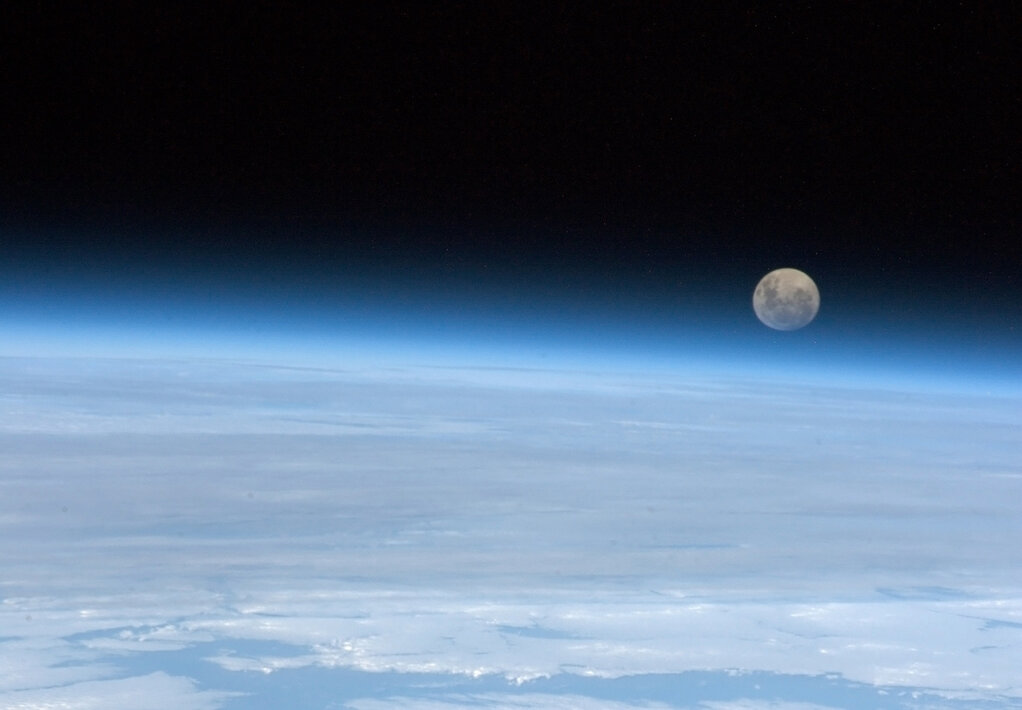 full moon from space