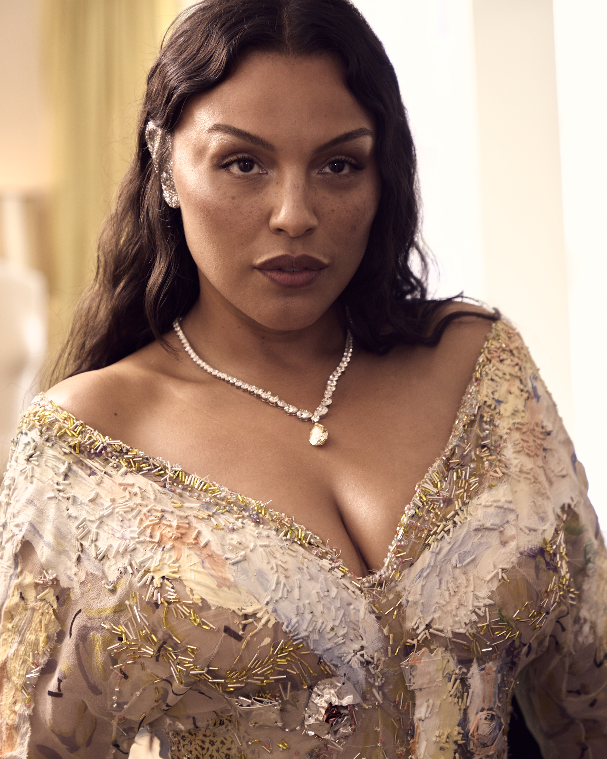 Photo of Paloma Elsesser getting ready for the 2026 Met Gala