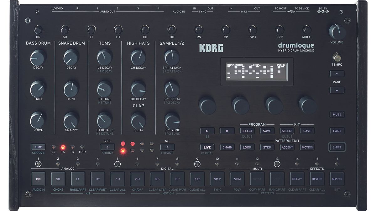 Korg's Drumlogue drum machine gets chromatic MIDI recording