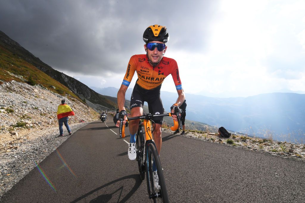 MERIBEL FRANCE SEPTEMBER 16 Wouter Poels of The Netherlands and Team Bahrain Mclaren Col de la Loze 2304m during the 107th Tour de France 2020 Stage 17 a 170km stage from Grenoble to Mribel Col de la Loze 2304m TDF2020 LeTour on September 16 2020 in Mribel France Photo by Tim de WaeleGetty Images