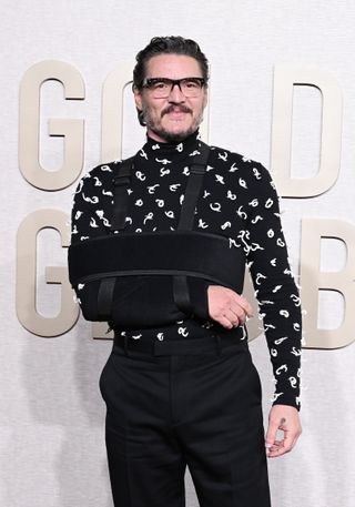 Pedro Pascal at the 81st Golden Globe Awards held at the Beverly Hilton Hotel on January 7, 2024 in Beverly Hills, California.