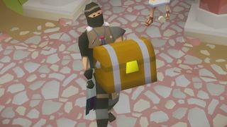 Old School RuneScape carrying treasure