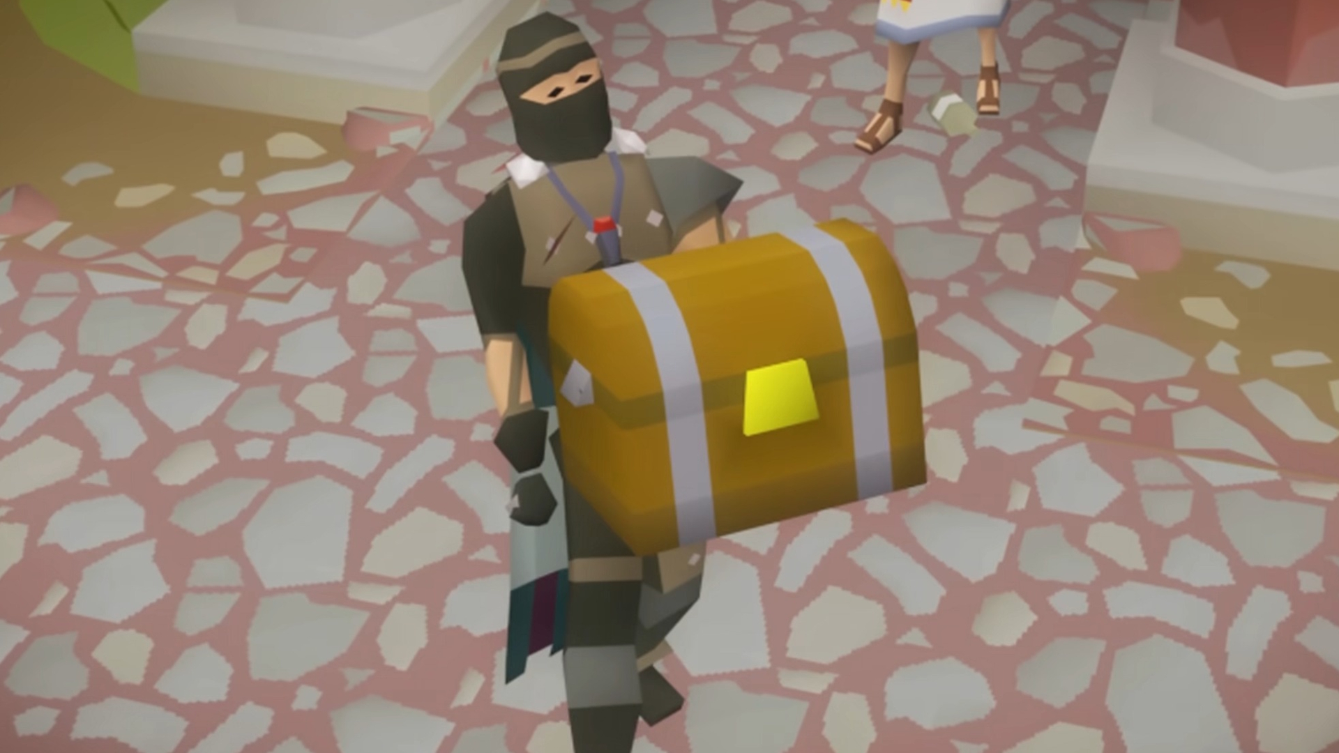 Old School RuneScape carrying treasure