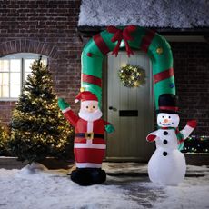santa inflatable arch by aldi