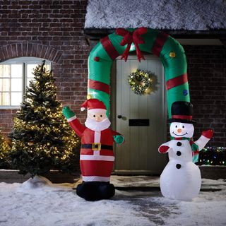 santa inflatable arch by aldi