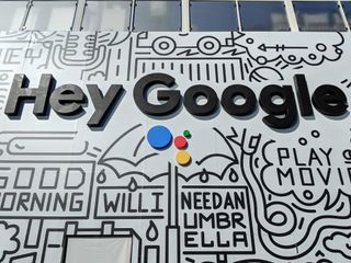 Google sign at CES