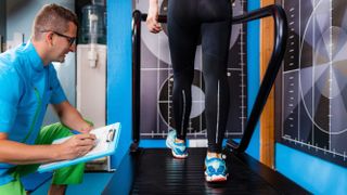 Gait analysis using a treadmill