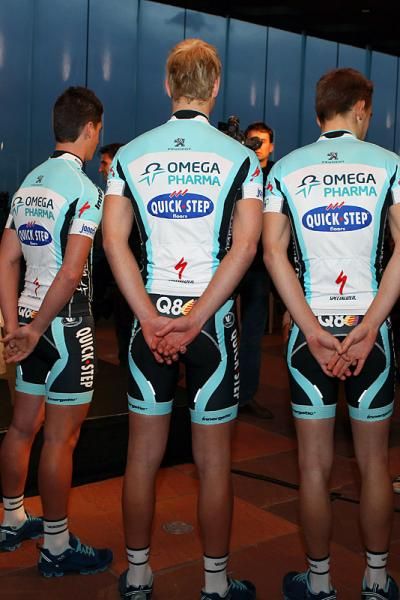 WorldTour member Omega Pharma-Quick Step Cycling Team's kit for 2012.