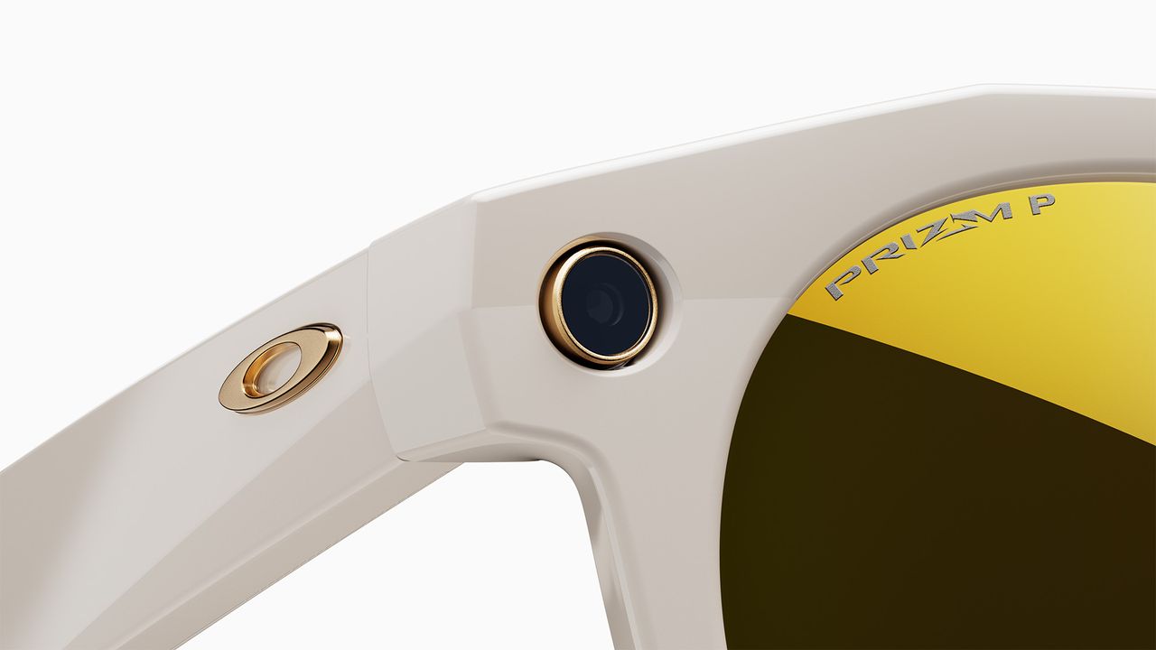 An official product render of Oakley Meta HSTN smart glasses