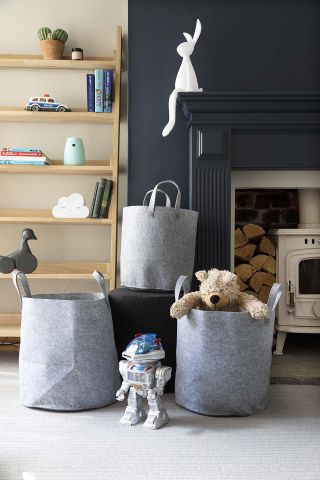grey Scandi baskets by Grace & Grey