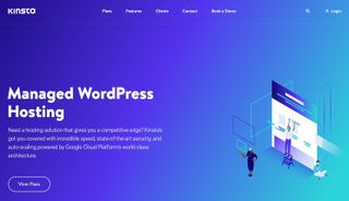 Kinsta's webpage discussing its managed WordPress hosting plans
