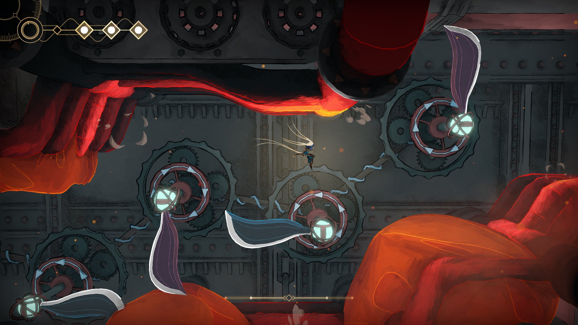 A screenshot from MIO: Memories in Orbit.