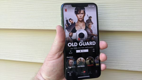 Image showing phone with Netflix app open