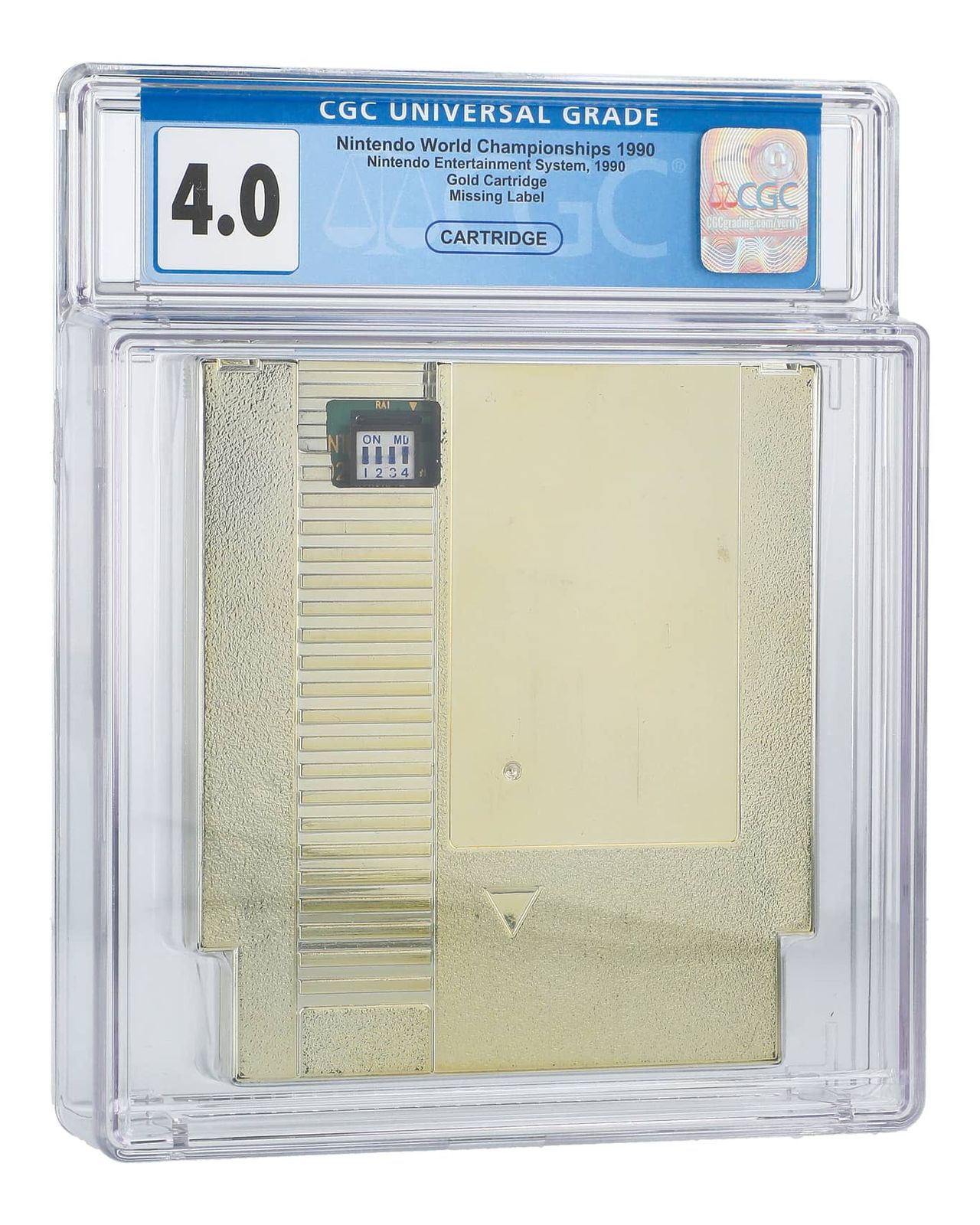1990 Nintendo World Championships gold cartridge