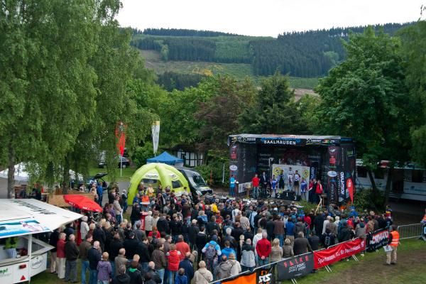 A distant look at the men's awards ceremony