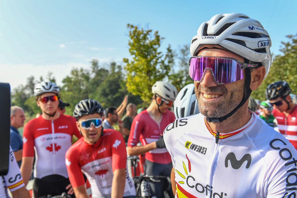 Alejandro Valverde of Spain at the start