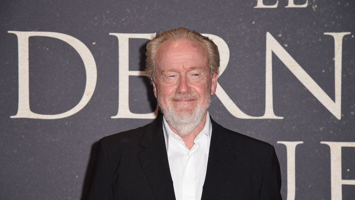 PARIS, FRANCE - SEPTEMBER 24: Ridley Scott attends the French premiere of 20th Century Studios&#039; &quot;The Last Duel&quot; at cinema Gaumont Champs Elysees on September 24, 2021 in Paris, France.