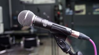 Best dynamic microphones: SM58 in a practice studio