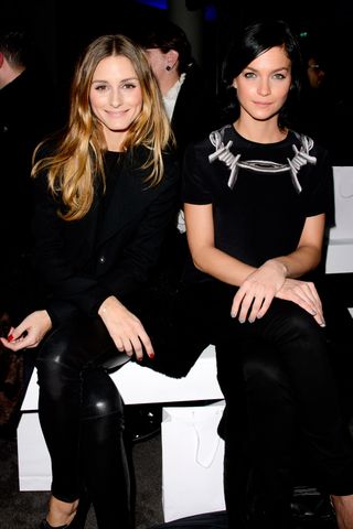 Olivia Palermo and Leigh Lezark at Gyunel