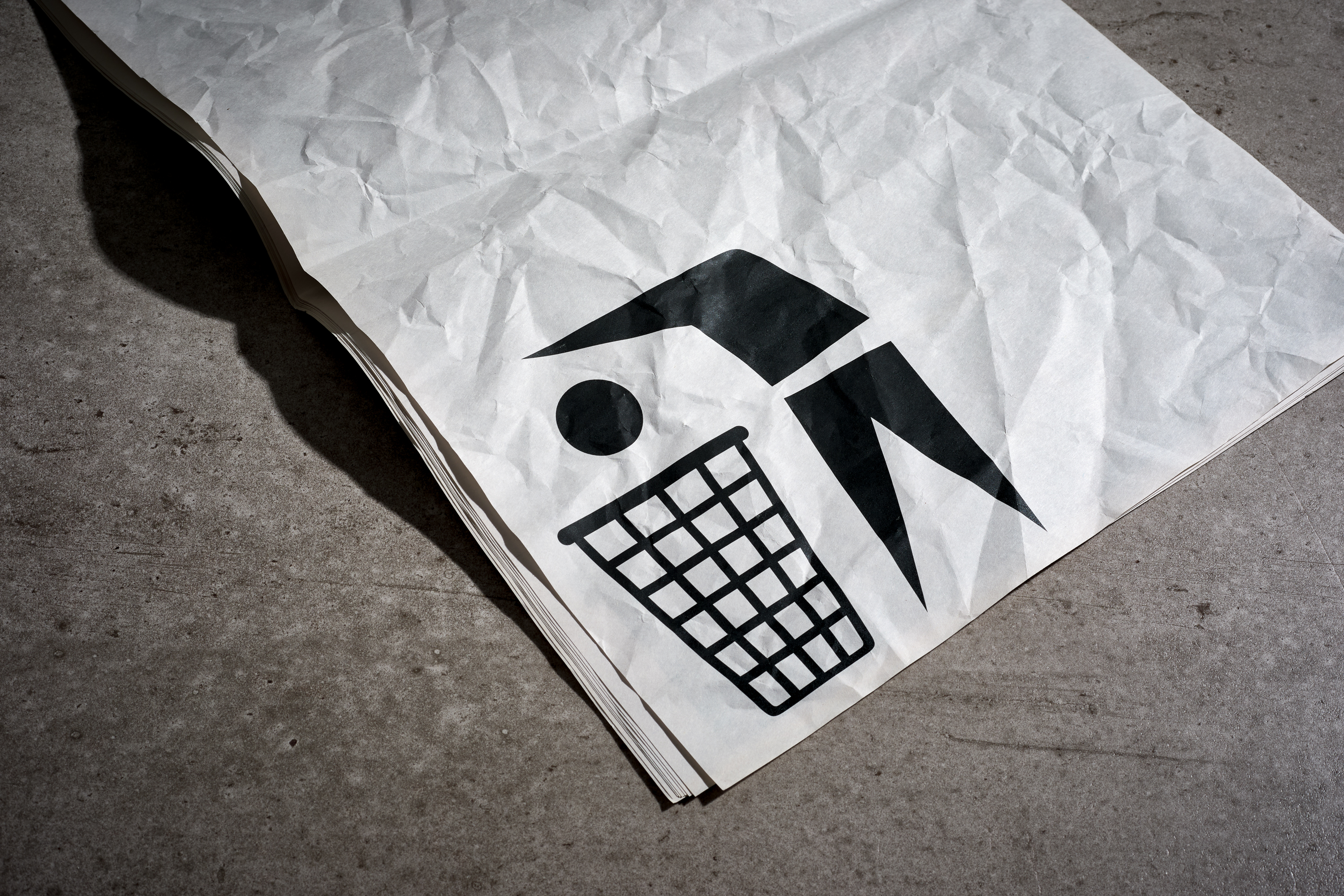 Throwaway paraphernalia from exhibition