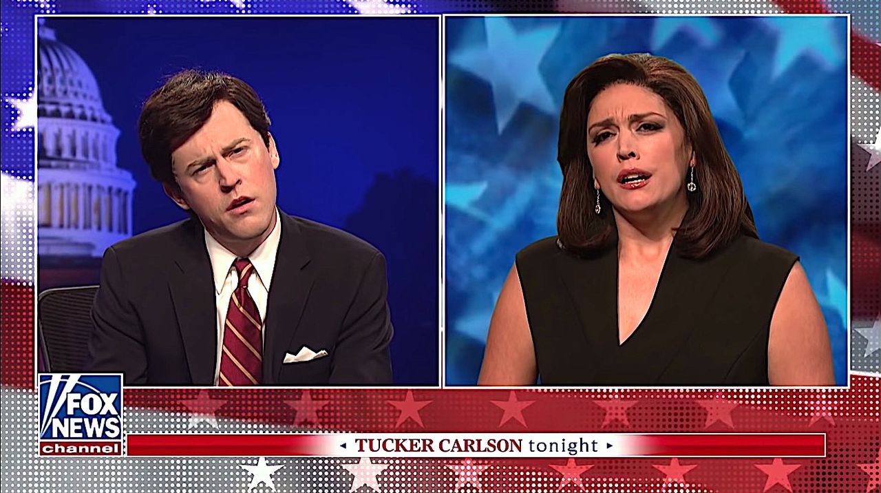 SNL&amp;#039;s Tucker Carlson and Jeannine Pirro