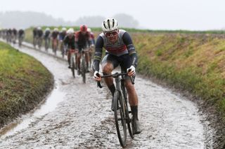Mads Pedersen at Paris-Roubaix 2021