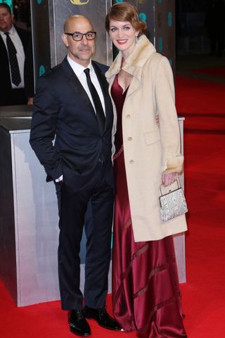 Stanley Tucci And Felicity Blunt At The BAFTAs 2014