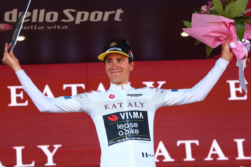 Cian Uijtdebroeks (Visma-Lease a Bike) has a 21-second lead in the best young rider classification after stage 9