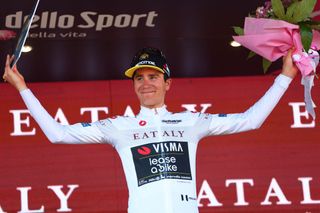 Cian Uijtdebroeks led the Giro d'Italia young rider classification before a forced withdrawal from the race