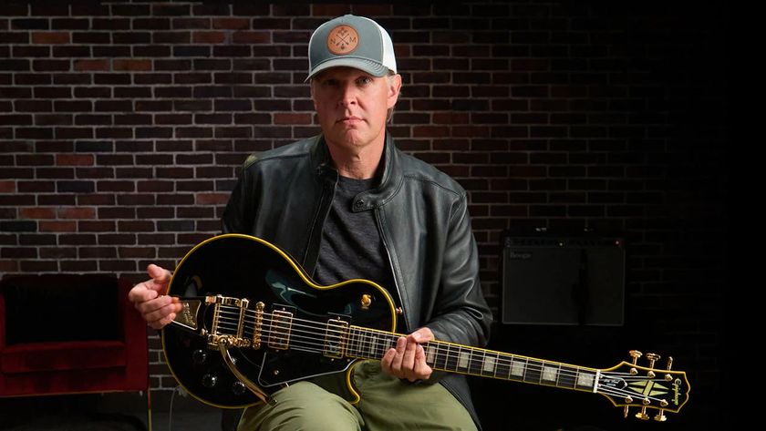 Epiphone Joe Bonamassa 1959 Les Paul Custom: a the dual-pickup Custom was a lesser-spotted model in the Gibson catalogue in the &#039;50s – they didn&#039;t make many of them. But Bonamassa presents us with one and this &#039;Black Beauty&#039; is equipped with a Bigsby.