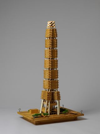 Paul Rudolph_Architectural model for the proposed Sino Tower