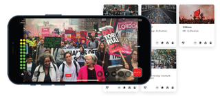 Screenshot from its mobile app showing a demonstration