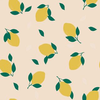 lemon print wallpaper