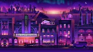 Shot of "Live from Roku City" that turns its screensaver into a stage for live performances