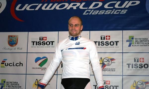 Maximilian Levy (Germany) tops the World Cup standings in the keirin.