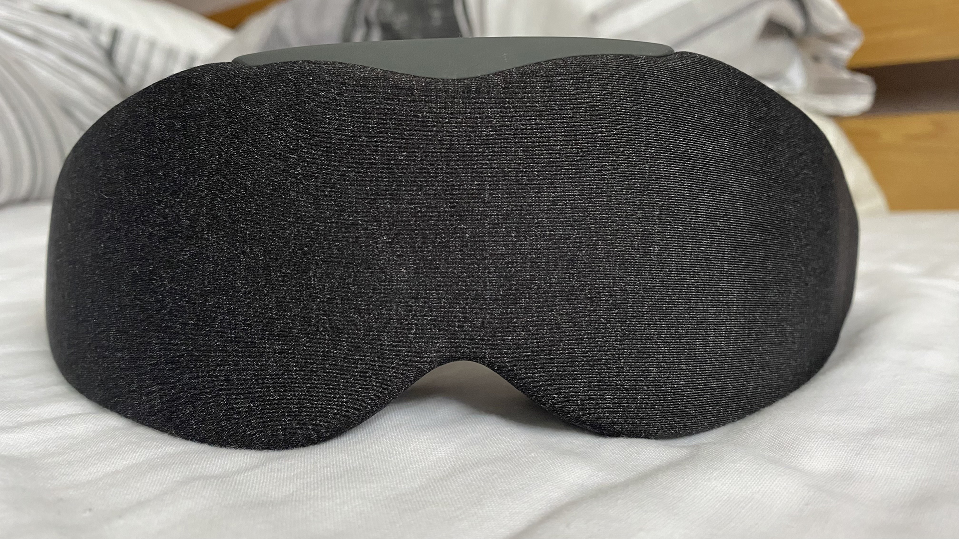 A front view of the Aura smart sleep mask