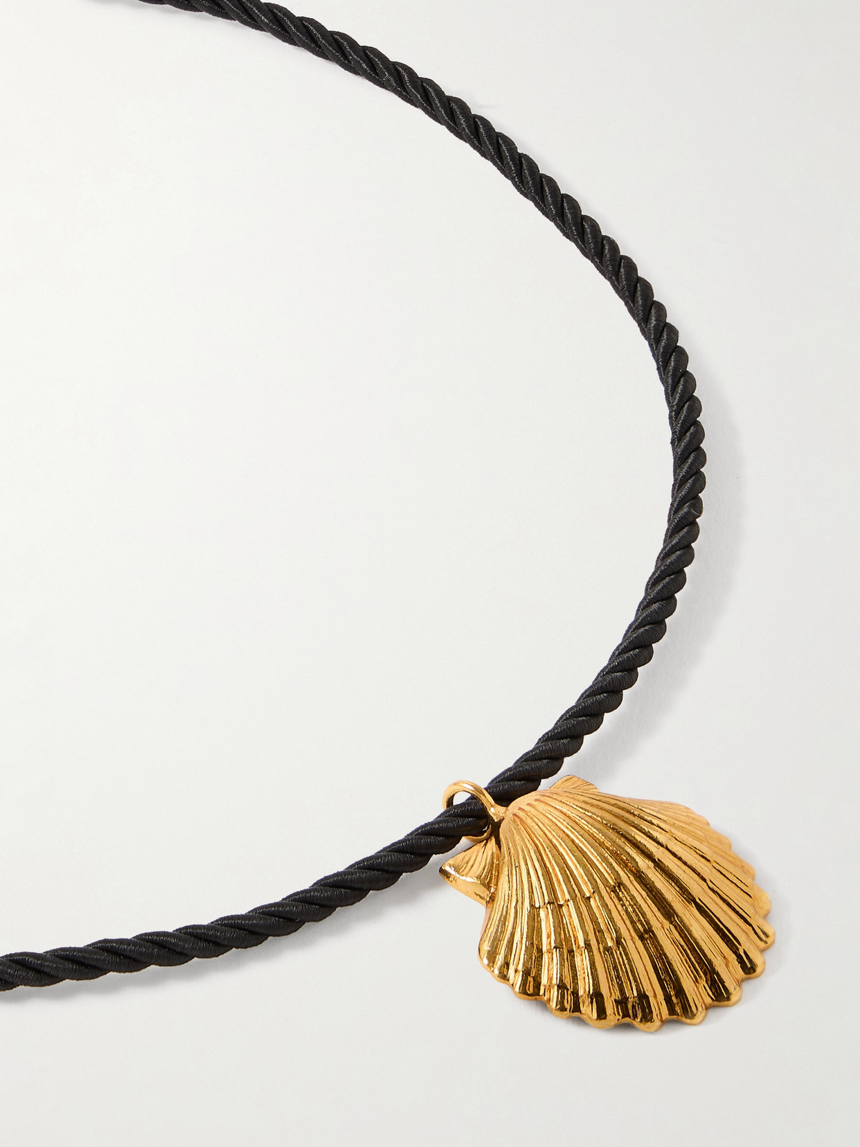 Mar Gold-Tone and Cord Necklace